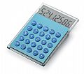 8-digit calculator with aluminium cover and see-through screen.