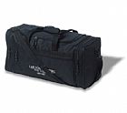 Sports or travel bag with 1 front and 2 side pockets