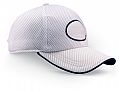 Baseball cap with flat printing area on front.