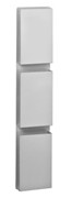 Segment multiple wall mounted brouchure holder, Silver