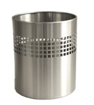 Square Punch, Waste Paper Bin - Stainless Steel