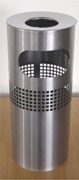 Stainless Steel Standing Ashtray Litter Bin, Square Punch - Stai