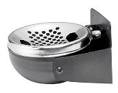 Wall Mounted Ashtray Chrome Plated Top - Black