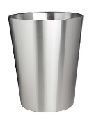 Tapered Planter, Solid without Castors Jumbo, 55cm - Stainless S