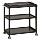 Tea Trolley with Removable Butler's Tray - Imbuia Tea Trolley with Removable Butler's Tray - Imbuia