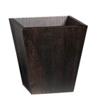 Wooden Waste Paper Bin, Tapered - Imbuia