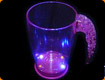 LED Beer Glass with Handle - Clear with Multiple colors
