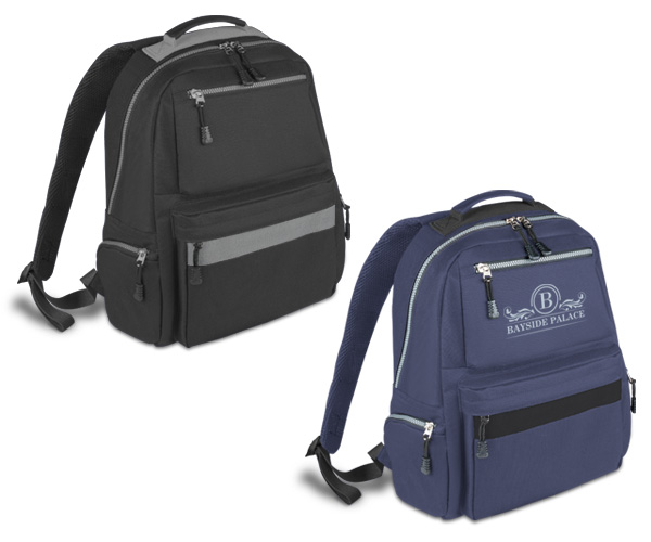 Langham Backpack - Avail in: Black/Grey or Navy/Black
