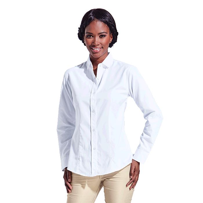 Barron Ladies Clayton Blouse Shirt Long Sleeve - Avail in: Navy,