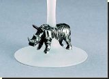 Rhino Champagne Glass - 15CL - African Theme