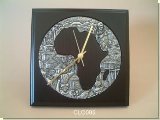 Ndebele clock - Square  - African Theme