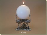 3x Ostrich Candle holder - African Theme