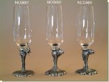 Lion Stem Champagne Glass - African Theme