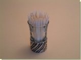 Zebra Print Toothpic holder - African Theme