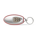 Clock keyring  - Available in: Black , Blue , Red