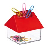container with 15 clips  - Available in: Blue , Red , White