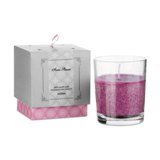 glass candle in gift box  - Available in: Blue , Orange , Baby P