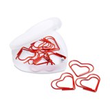 Heart shape clips in box - Available in: Red