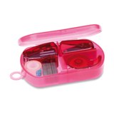 Stationery set in plastic box  - Available in: Transparent Blue