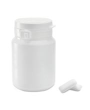 Plastic container with hermetic lid including 45 pcs of chewing