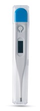 Digital thermometer in transparent protective case. 1 cell batte