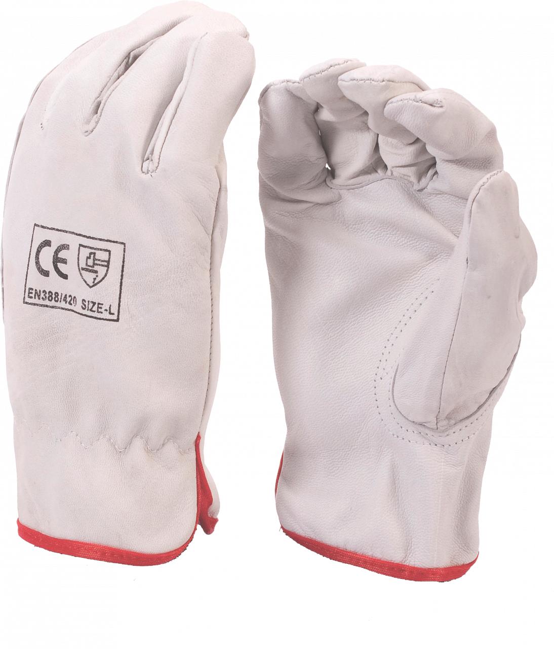 Leather Glove Vipweld Khaki/Stone Thumb Xl