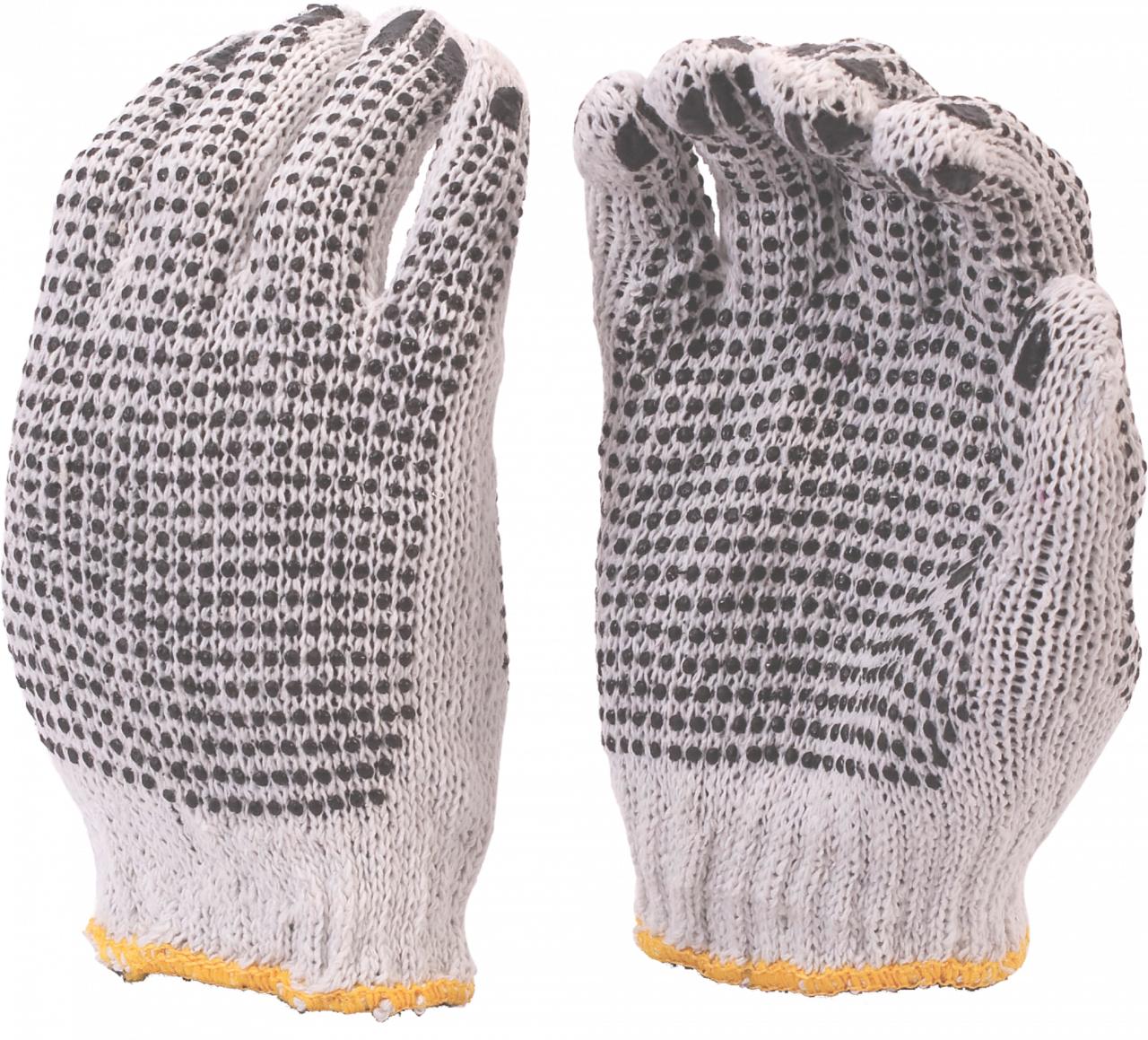 Cotton Protective Gloves Knit Revrsble Polka Dot
