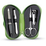 Manicure set in flip flop PVC pouch -Available in: Blue-Fuchsia-