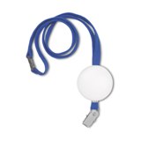 Lanyard with soft PU foam -Available in: Black-Blue