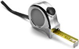 8m Metal tape measure with stop button, including a wrist strap