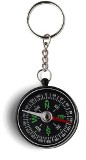 Key holder with a plastic compass. - Available in: Black