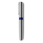 Saltzburg stainless steel ballpen with a translucent coloured pl