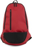 Stylish rucksack /  backack with a front vertical zipped pocket,