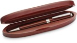 Rosewood ballpen in a rosewood matching box, blue ink. - Availab
