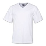 170g Combed Cotton Classic V-neck T-shirts - Avail in: White
