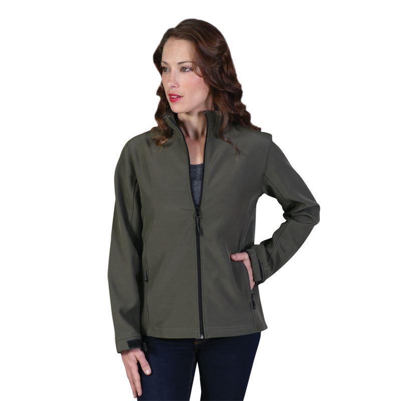 Ladies Classic Soft Shell Jacket - Avail in: Black, Navy, Red, O