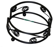 Wrought Iron Coaster Rack - Round - Fits Glass Coasters
