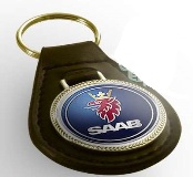 Pear Drop Leather Keyring (For Doming System)- Takes R25 Dome -