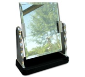 Revolving Glass Mirror - Avail In Gold Or Silver
