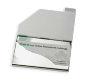 Business Card Holder - With Sublimateable Cover - Cut Off Corner