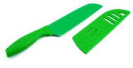 6.5' Green Santoku Knife Non-Stick Stainless Steel Blade Ergo