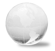 Glass globe paperweight