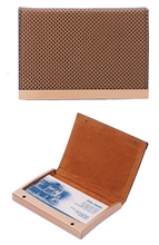 Business card holder-brown