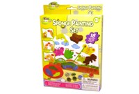 Toy 18pc Learn & Play Sponge Paint Set Hanger Box - Min Order -