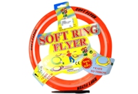 Toy 28.5Cm Soft Ring Flyer 4 Assorted (Frisbee) - Min Order - 10