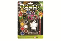 Toy 6 Assorted Robot Paint Set - Min Order - 10 Units