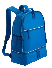 Sports Backpack with Zipper Shoe Bag Bk  - Available in: Black,
