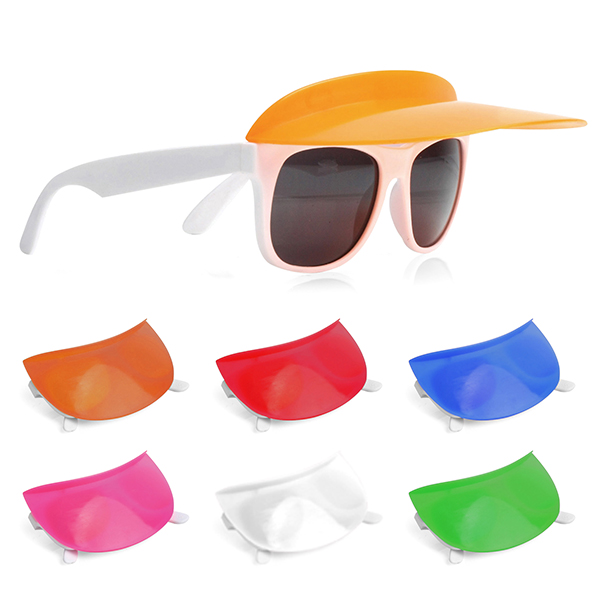 Plastic Sun Glasses & Sun Visor combo