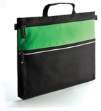 Two Zip Document Carry Bag - Lime