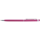 Stainless steel twist-action ball pen with a touchtip for touch